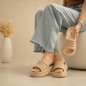 دمپایی زنانه ابری لژدار سهخط ریما