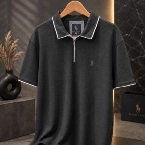 پلوشرت سایز بزرگ جودون نیم زیپ POLO- کد 802
