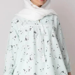 عروسکی گل گچی در رنگ آبی آسمانی