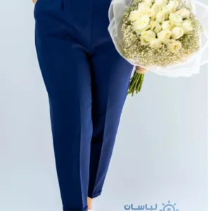 شلوار مام استایل سرمه ای