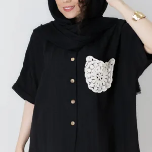 شومیز جیب مکرومه