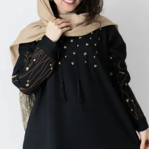 شومیز مشکی شکوفه