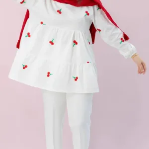 مانتو عروسکی گیلاسی 🍒