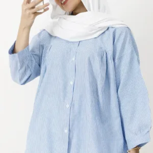 شومیز سینه چین راه راه