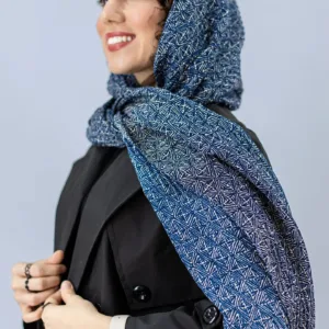 شال طرحدار سبز