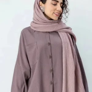 مانتو قواره دار - رنگ بنفش