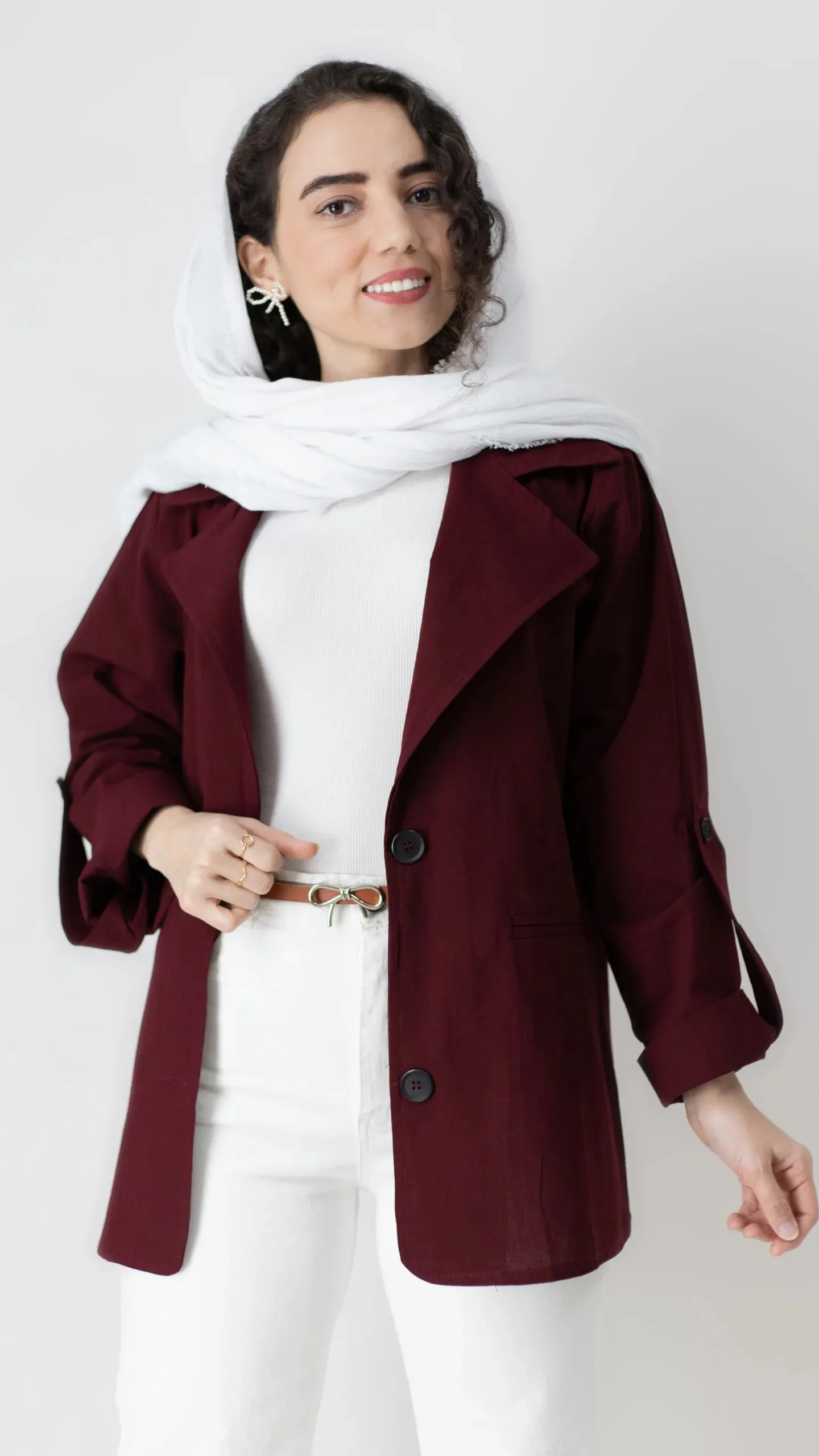کت لینن سبز