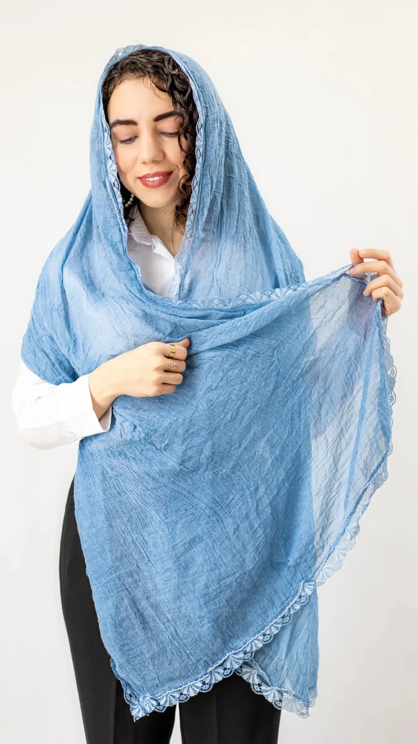 شال حاشیه گیپور - 4