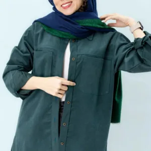 مانتو کتان بنفش