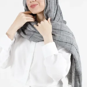 شال لینن چهار خونه