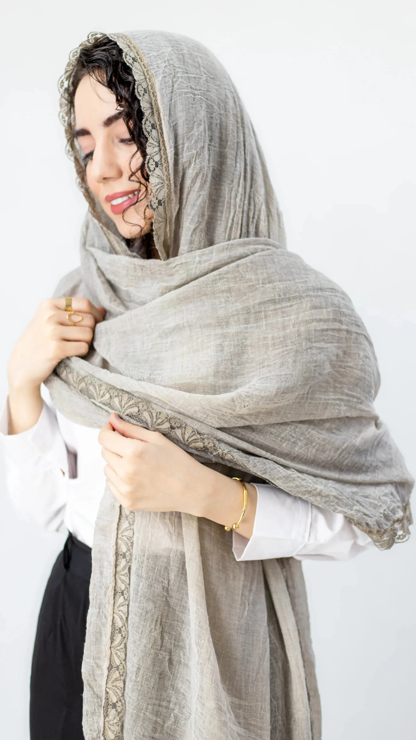 شال حاشیه گیپور - 3