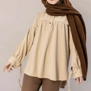 مانتو پاییزه مچ بندی