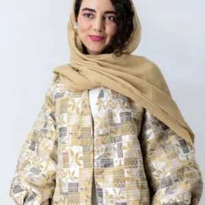 کت ژاکارد آستین پف