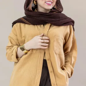 مانتو دو جیب آجری