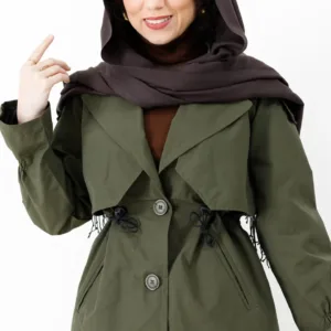 بارانی آستردار حنایی