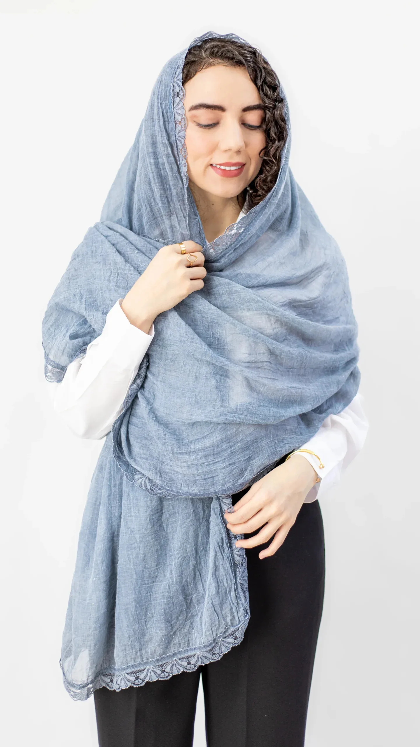 شال حاشیه گیپور - 7