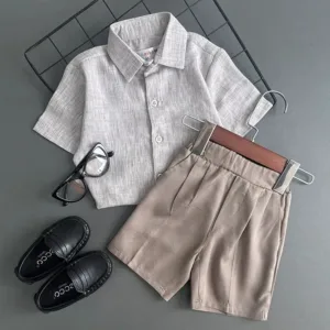 شومیز شلوارک پسرانه کلاسیک