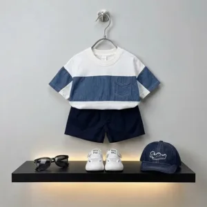 تیشرت ترکیبی جین شلوارک