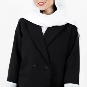 کت دو دکمه آستین راه راه