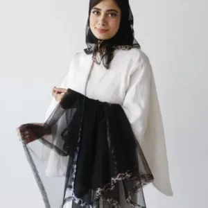 روسری توری دور پلنگی