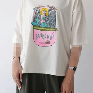 تیشرت طرح پری دریایی
