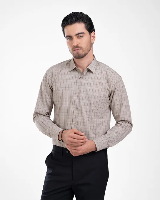 پیراهن آستین بلند ام کی کالکشن MK-22628-CREAM