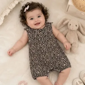 رامپر دخترانه پلنگی بهاره