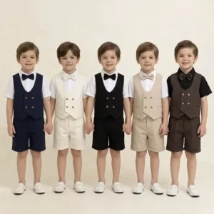 جلیقه شلوارک پسرانه بچگانه
