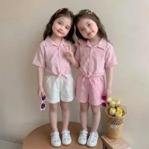 شومیز شلوارک دخترانه گره