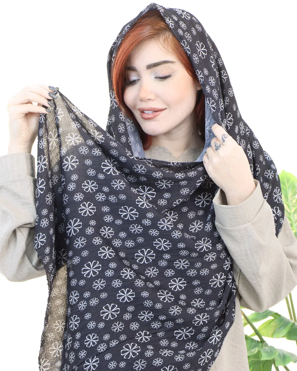 شال زنانه طرح گل 1645