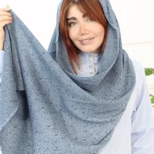 شال کریشه لمه 1722 در رنگ آبی تیره