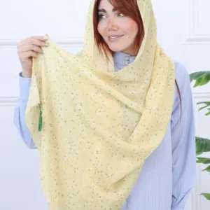 شال پلیسه چاپی گلدار 1723