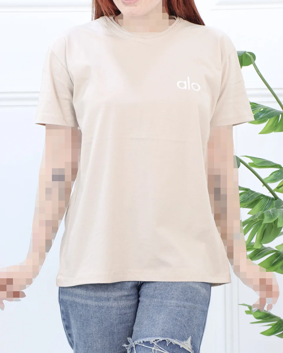 تی شرت آستین کوتاه گلدوزی ALO زنانه 1724