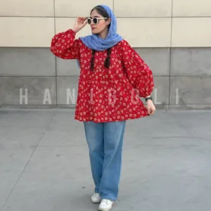 مانتو عروسکی مدل یاقوت حانی گلی