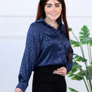 شومیز ساتن زنانه پلنگی 1731