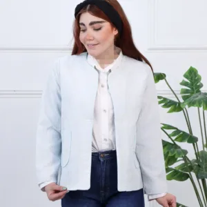 کت یقه گرد زنانه پروانه 1732