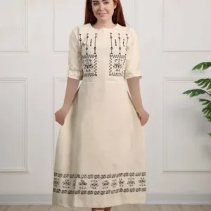 کفتان بلند نخی چاپی زنانه 1908