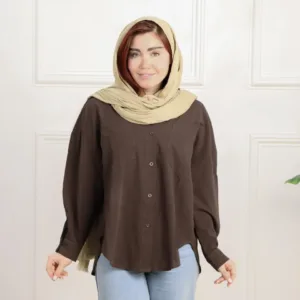 شومیز پایین هلال لینن زنانه 1986