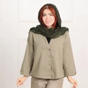 کت لینن زنانه کهربا 2132