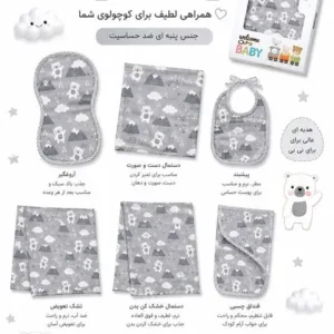 پکیج 6تیکه خرس ابری طوسی