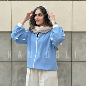 بامبر جکت جین کاغذی مدل دونه برفی
