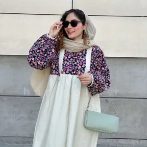 شومیز سارافون سرهمی مدل گلرخ