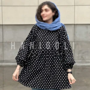مانتو عروسکی جلو بسته مدل جانان قلبی حانی گلی