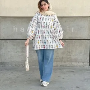 مانتو عروسکی مدل گلها حانی گلی