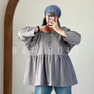 مانتو عروسکی چین‌دار شانتون مدل دلوریس