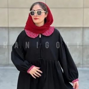 مانتو عروسکی مدل یقه گلدار حانی گلی