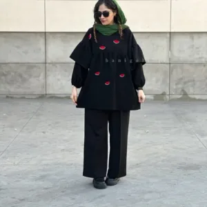 مانتو کبریتی مدل هندوانه حانی گلی