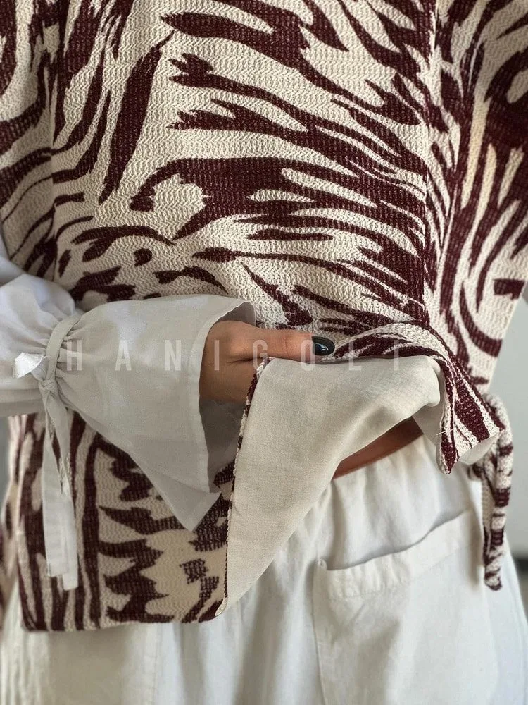 وست پاییزه گرم و نرم بغل بندینکدار - 5
